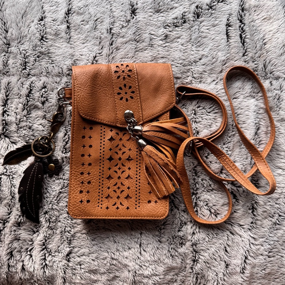 Brown Leather Crossbody Bag